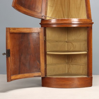 Corner Cabinet, Walnut Corner Cabinet