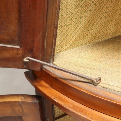 Corner Cabinet, Walnut Corner Cabinet