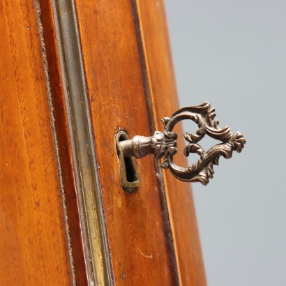 Corner Cabinet, Walnut Corner Cabinet