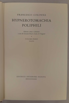 Hypnerotomachia Poliphili (2 Volumes)
