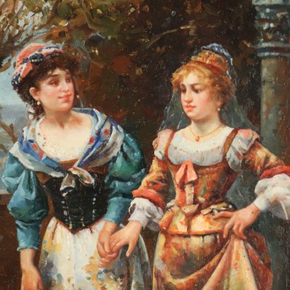 Cuadro de Frank Moss Bennett, La dama del mosquetero, Frank Moss Bennett, Frank Moss Bennett, Frank Moss Bennett