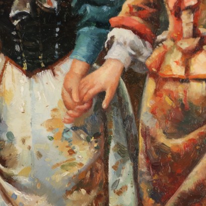 Cuadro de Frank Moss Bennett, La dama del mosquetero, Frank Moss Bennett, Frank Moss Bennett, Frank Moss Bennett