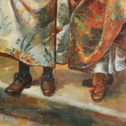 Cuadro de Frank Moss Bennett, La dama del mosquetero, Frank Moss Bennett, Frank Moss Bennett, Frank Moss Bennett