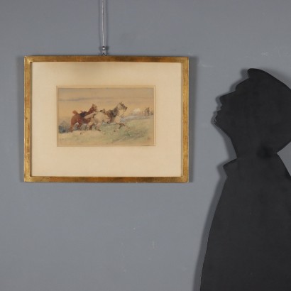 Painting by Sebastiano De Albertis, Gathering, Sebastiano De Albertis, Sebastiano De Albertis, Sebastiano De Albertis