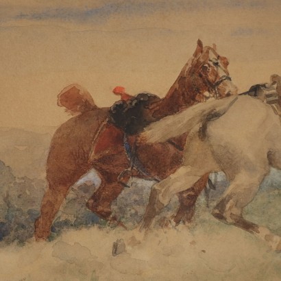 Painting by Sebastiano De Albertis, Gathering, Sebastiano De Albertis, Sebastiano De Albertis, Sebastiano De Albertis