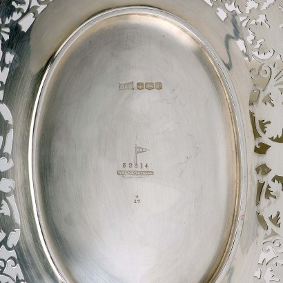 Vassoio in Argento Walker & Hall Sheff