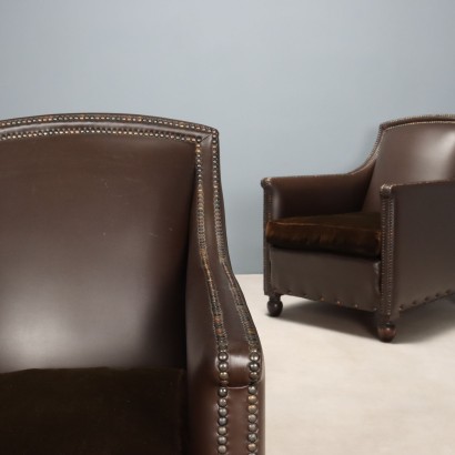 Paar Sessel, Paar Ledersessel