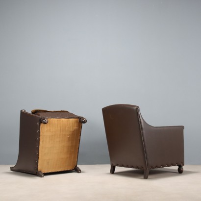 Paar Sessel, Paar Ledersessel