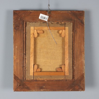 Malszene mit Großvater und Enkel