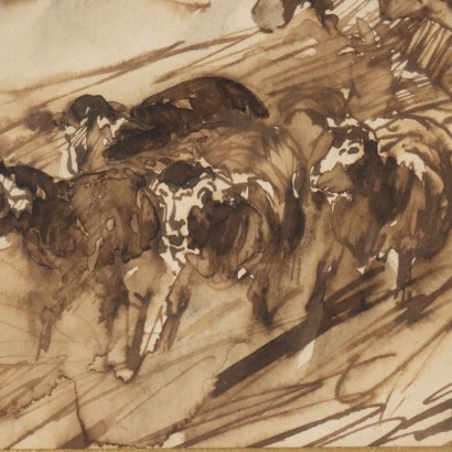 Gemälde von Filippo Palizzi, Hirte mit Schafen, Filippo Palizzi, Filippo Palizzi, Filippo Palizzi, Filippo Palizzi