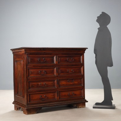 CÓMODA, Cómoda barroca de nogal