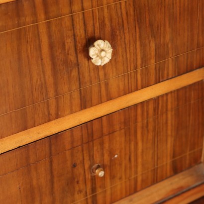 SECRETAIRE,Secretaire Biedermeier in Piuma e Radica