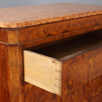 SECRETAIRE,Secretaire Biedermeier in Piuma e Radica