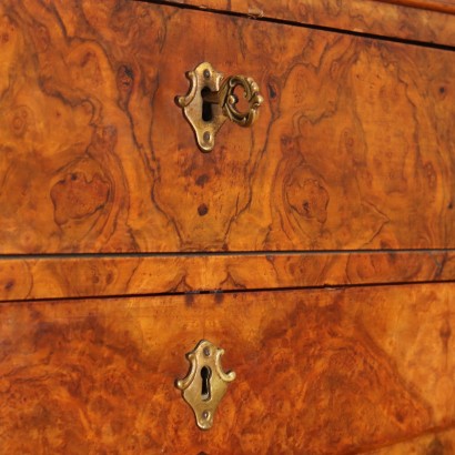 SECRETAIRE,Secretaire Biedermeier in Piuma e Radica