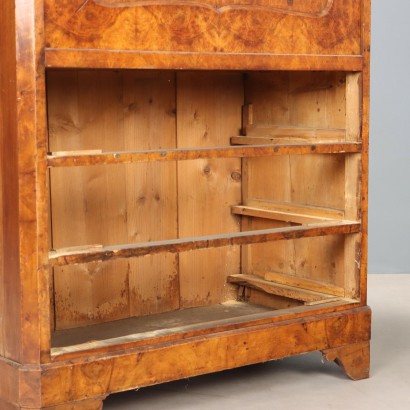 SECRETAIRE,Secretaire Biedermeier in Piuma e Radica