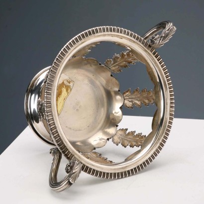 Silver sugar bowl made by Pampuri