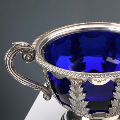 Silver sugar bowl made by Pampuri