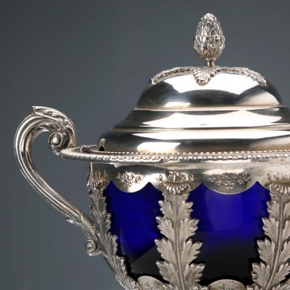 Silver sugar bowl made by Pampuri