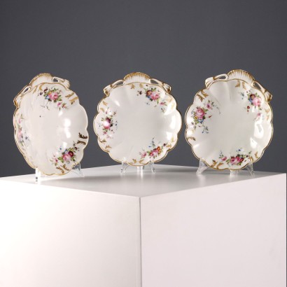 Group of Old Paris Porcelain Saucers