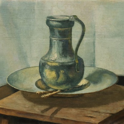 Painting of an Interior Scene at a Table