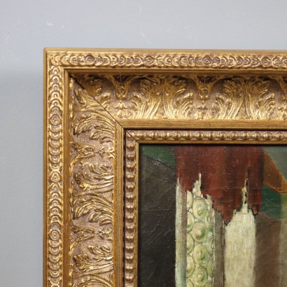 Painting of an Interior Scene at a Table