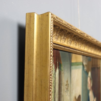 Painting of an Interior Scene at a Table