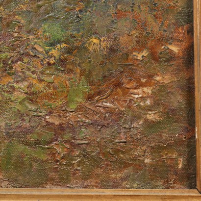 Painting by Eugenio Gignous, Wooded Landscape with River, Eugenio Gignous, Eugenio Gignous, Eugenio Gignous