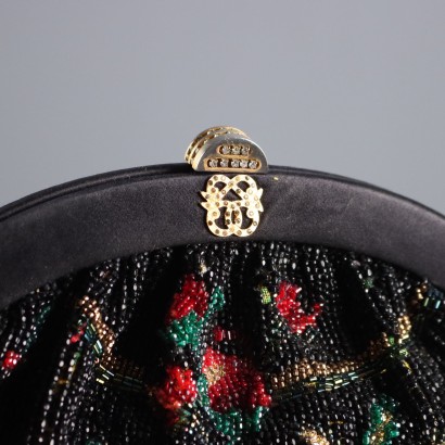 Pirovano Clutch Bag with Floral Embroidery