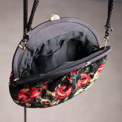 Pirovano Clutch Bag with Floral Embroidery