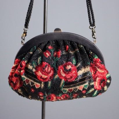 Pirovano Clutch Bag with Floral Embroidery