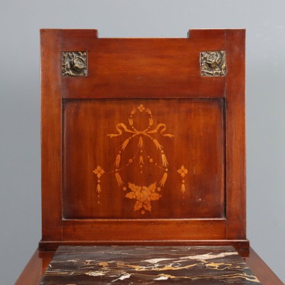 Pair of bedside tables, Pair of Liberty-style mahogany bedside tables