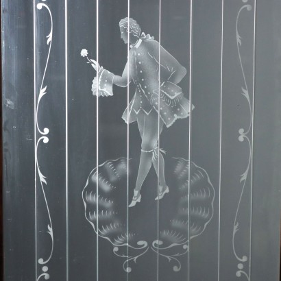 SHOWCASE, Showcase veneered in walnut burl