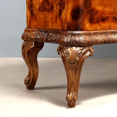 SHOWCASE, Showcase veneered in walnut burl