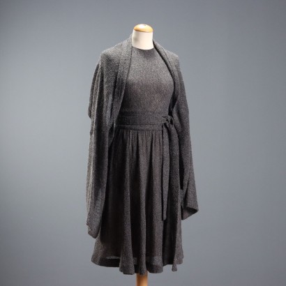 Vestido midi de mohair de Giorgio Armani