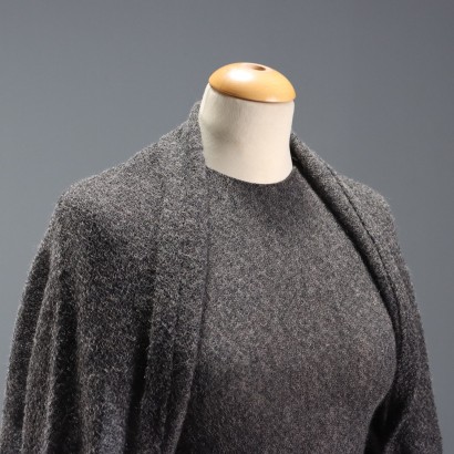 Vestido midi de mohair de Giorgio Armani