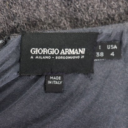 Vestido midi de mohair de Giorgio Armani