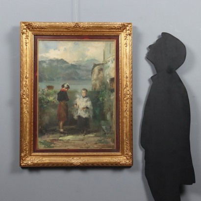 Painting by Giuseppe Solenghi, The Novice, Giuseppe Solenghi, Giuseppe Solenghi, Giuseppe Solenghi