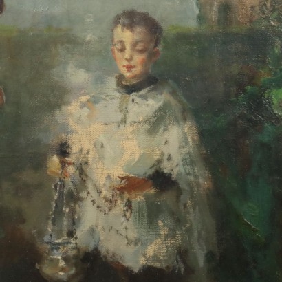 Painting by Giuseppe Solenghi, The Novice, Giuseppe Solenghi, Giuseppe Solenghi, Giuseppe Solenghi