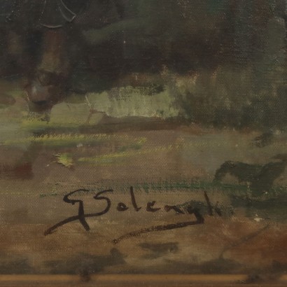 Painting by Giuseppe Solenghi, The Novice, Giuseppe Solenghi, Giuseppe Solenghi, Giuseppe Solenghi