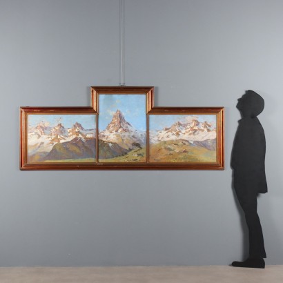 Painting by Alessandro Catalani, View of the Matterhorn, Alessandro Catalani, Alessandro Catalani, Alessandro Catalani