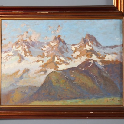Painting by Alessandro Catalani, View of the Matterhorn, Alessandro Catalani, Alessandro Catalani, Alessandro Catalani