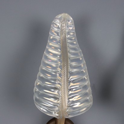 Two 1950s glass wall lamps,Two 1950s glass wall lamps