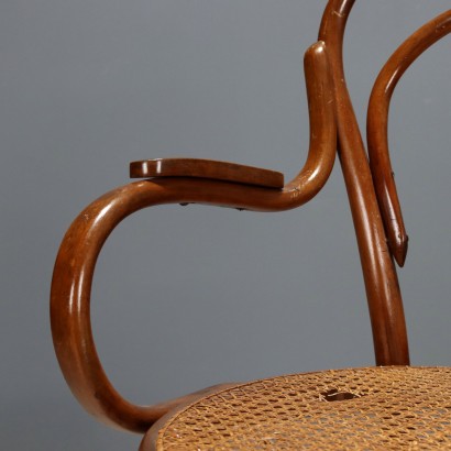 Chair, Thonet armchair in curved beech tin