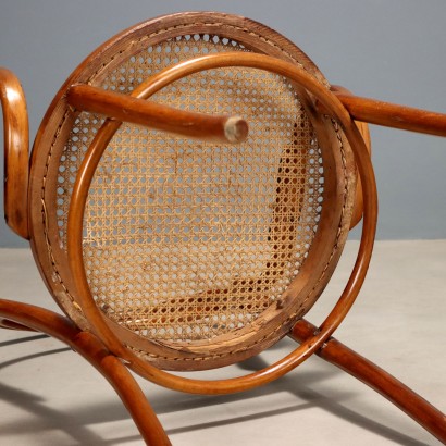 Chair, Thonet armchair in curved beech tin