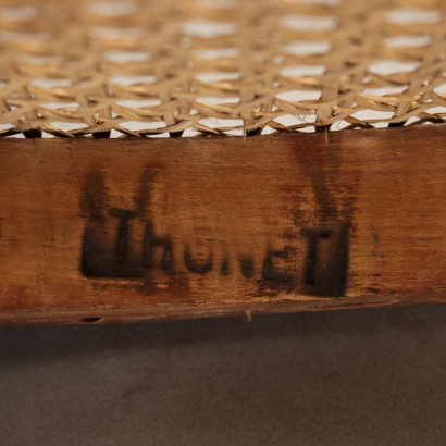Chair, Thonet armchair in curved beech tin