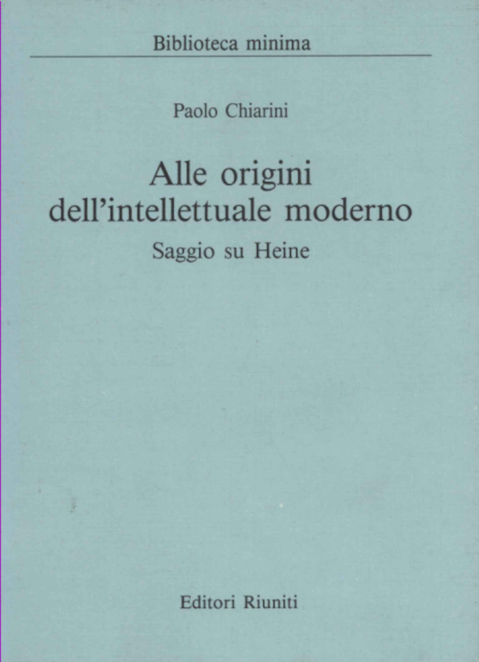 En los orígenes del movimiento intelectual