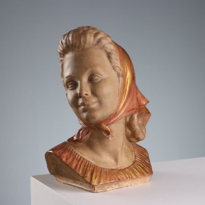 Terrakotta-Gesicht eines Bürgers