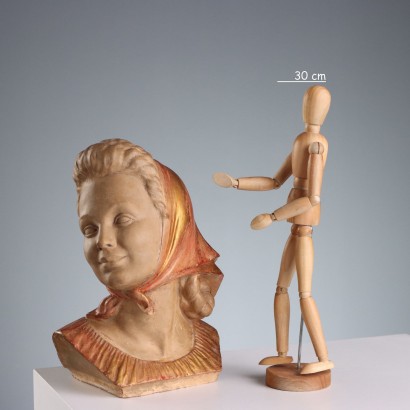 Terrakotta-Gesicht eines Bürgers