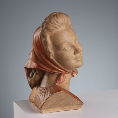 Terrakotta-Gesicht eines Bürgers