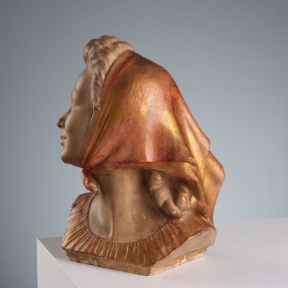 Terrakotta-Gesicht eines Bürgers